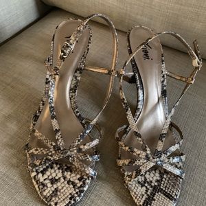 2/$10.   Snake Print Shoes